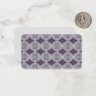 De Correspondance CARTE PLUM ARGYLE TRICOT 3.5x2 Plat / Horizontal