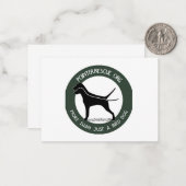 De Correspondance Carte PointerRescue Org Flat Note (Devant/Arrière en situation)