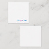 De Correspondance Carte pour notes d'anniversaire (Devant / Derrière)