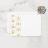 De Correspondance Carte pour notes et enveloppe Sunshine (Devant/Arrière en situation)