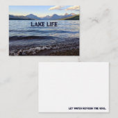 De Correspondance Carte pour notes Lake Life (Devant / Derrière)