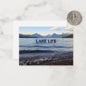 De Correspondance Carte pour notes Lake Life (Devant/Arrière en situation)
