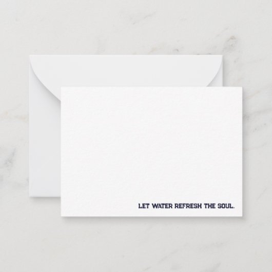 De Correspondance Carte pour notes Lake Life (Dos)