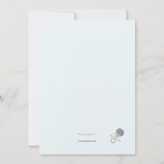 De Correspondance Carte pour notes Merci (Dos)