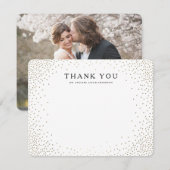 De Correspondance Carte pour notes MERCI PHOTO PLAT (Devant / Derrière)