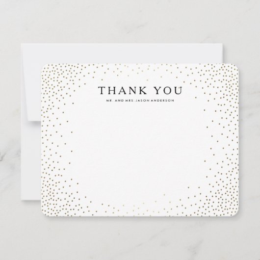 De Correspondance Carte pour notes MERCI PHOTO PLAT (Devant)