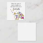 De Correspondance Carte pour notes papillon (Devant / Derrière)