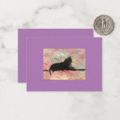 De Correspondance Carte pour notes plat (Devant/Arrière en situation)