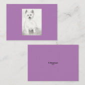 De Correspondance Carte pour notes plat (Devant / Derrière)