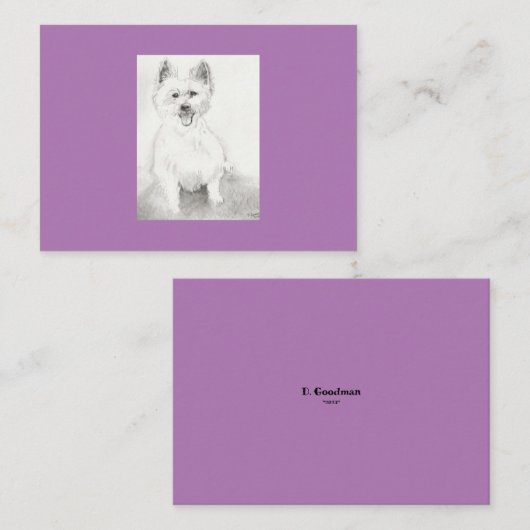 De Correspondance Carte pour notes plat (Devant / Derrière)