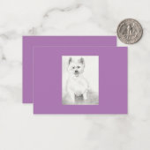 De Correspondance Carte pour notes plat (Devant/Arrière en situation)