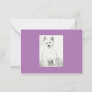 De Correspondance Carte pour notes plat