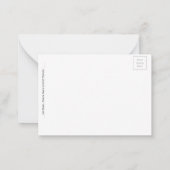 De Correspondance Carte pour notes plat rose Lady Slipper (Dos)