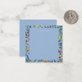 De Correspondance Carte pour notes PLAT : WILLIAM MORRIS "BLUE POMEG (Devant/Arrière en situation)