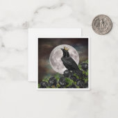 De Correspondance Carte pour notes Raven Moon (Devant/Arrière en situation)