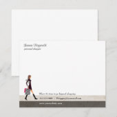 De Correspondance Carte pour notes Shopper sophistiqué (Devant / Derrière)