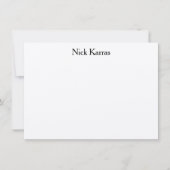 De Correspondance Carte pour notes social avec nom professionnel (Devant)