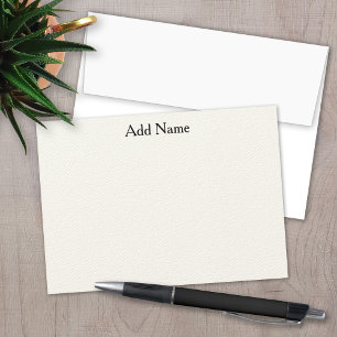 De Correspondance Carte pour notes social avec nom professionnel