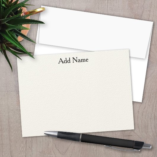 De Correspondance Carte pour notes social avec nom professionnel