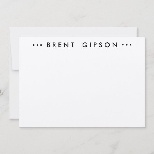 DE CORRESPONDANCE CARTE POUR NOTES STATIONNAIRE (Devant)