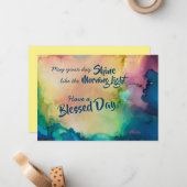 De Correspondance Carte pour notes toutes les occasions (Devant/Arrière en situation)