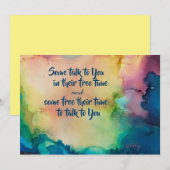 De Correspondance Carte pour notes toutes les occasions (Devant / Derrière)