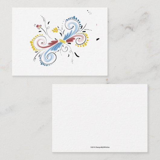 De Correspondance Carte pour notes vide (Devant / Derrière)