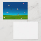 De Correspondance Carte pour notes Volant Pigs (Devant / Derrière)
