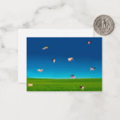 De Correspondance Carte pour notes Volant Pigs (Devant/Arrière en situation)