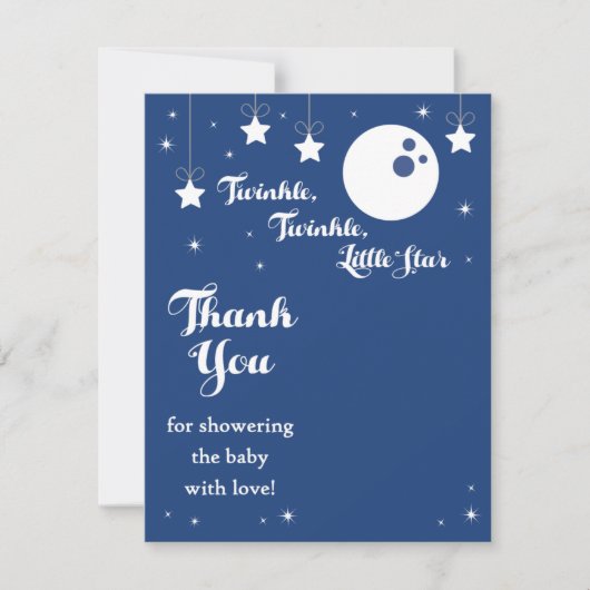 De Correspondance Carte préférée Navy Blue Twinkle, Twinkle Little S (Devant)