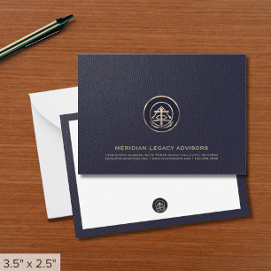 De Correspondance Carte professionnelle Gold Logo Business Note