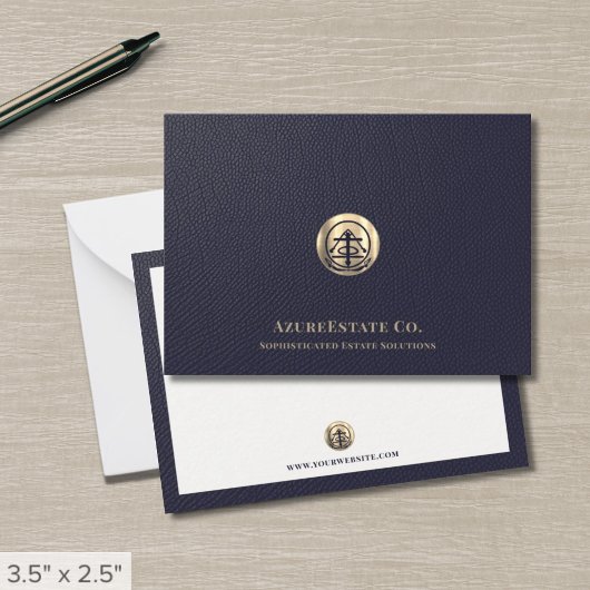 De Correspondance Carte professionnelle Gold Logo Business Note