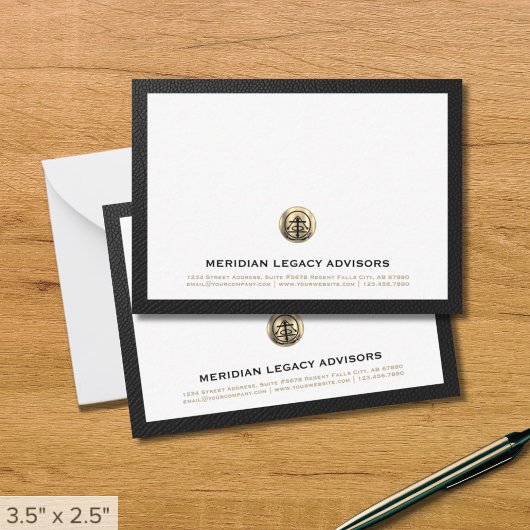 De Correspondance Carte professionnelle Gold Logo Business Note