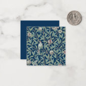 DE CORRESPONDANCE CARTE REMARQUE PLAT : WILLIAM MORRIS : POMEGRANATE (Devant/Arrière en situation)