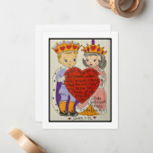 De Correspondance Carte Retro Valentine (Devant/Arrière en situation)