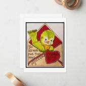 De Correspondance Carte Retro Valentine (Devant/Arrière en situation)