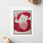 De Correspondance Carte Retro Valentine (Devant/Arrière en situation)