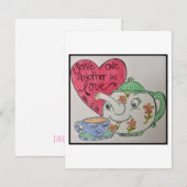 De Correspondance Carte Retro Valentine (Devant / Derrière)