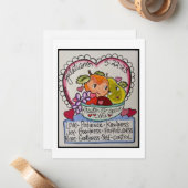 De Correspondance Carte Retro Valentine (Devant/Arrière en situation)