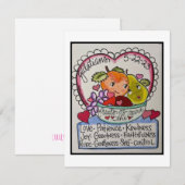 De Correspondance Carte Retro Valentine (Devant / Derrière)