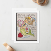 De Correspondance Carte Retro Valentine (Devant/Arrière en situation)