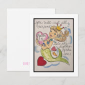 De Correspondance Carte Retro Valentine (Devant / Derrière)