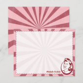 De Correspondance Carte Retro Wow Gal Personnalisée Flat Note (Devant / Derrière)