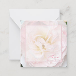 De Correspondance Carte Rose Rose Note 2,5 x 2,5