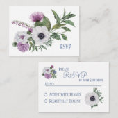 De Correspondance Carte RSVP Anemone et Thistle (Devant / Derrière)