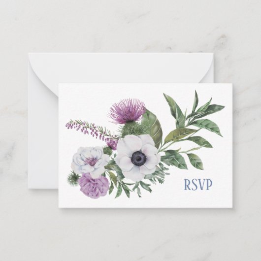 De Correspondance Carte RSVP Anemone et Thistle (Devant)