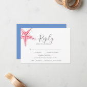 De Correspondance Carte RSVP Aquarelle (Devant/Arrière en situation)