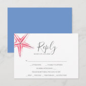 De Correspondance Carte RSVP Aquarelle (Devant / Derrière)