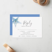 De Correspondance Carte RSVP Aquarelle (Devant/Arrière en situation)