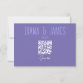 De Correspondance Carte RSVP avec code QR (Dos)